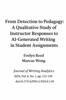از شناسایی تا پداگوژی: یک مطالعه کیفی در مورد پاسخ‌های مدرسان به نوشتار تولیدشده توسط هوش مصنوعی در تکالیف دانشجویی