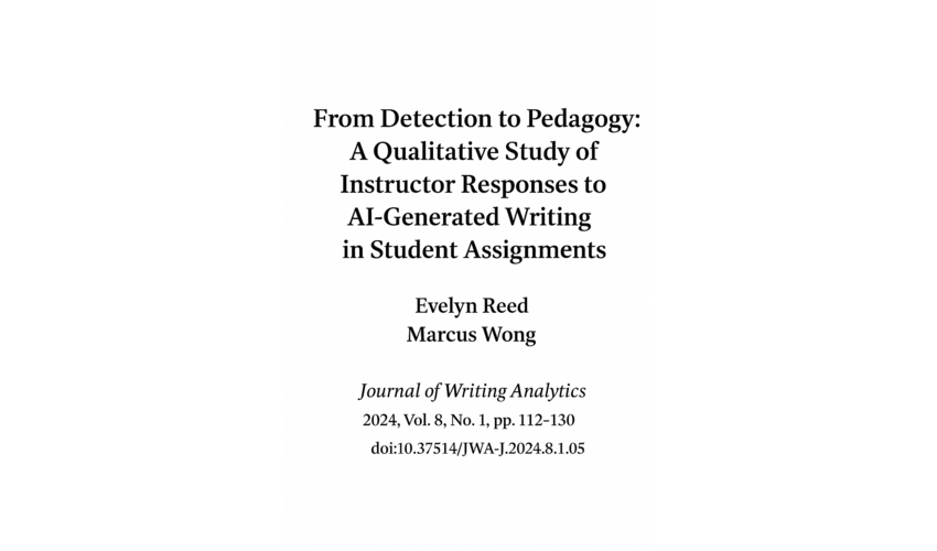 از شناسایی تا پداگوژی: یک مطالعه کیفی در مورد پاسخ‌های مدرسان به نوشتار تولیدشده توسط هوش مصنوعی در تکالیف دانشجویی